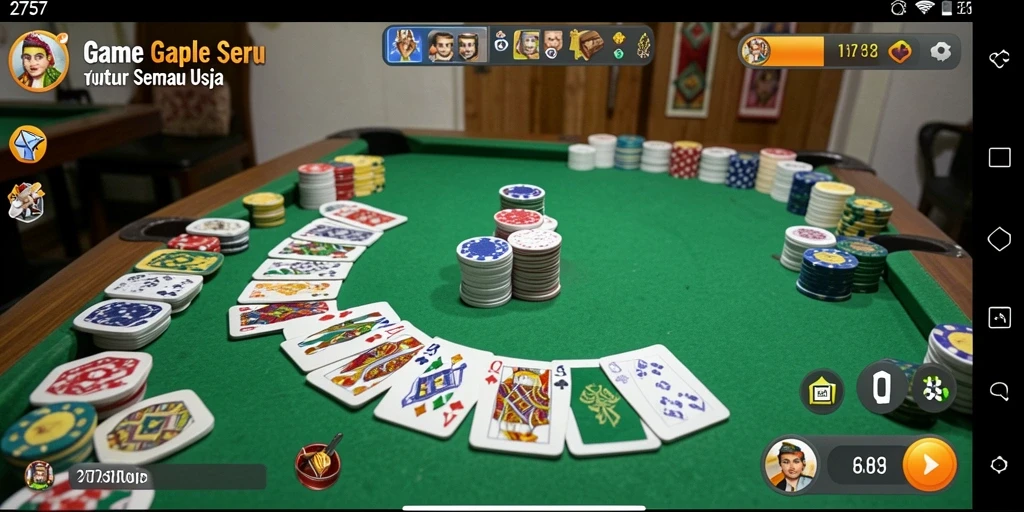Gameplay menarik Gaple dengan teman-teman dan keluarga.