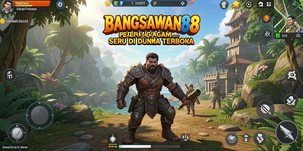Tampilan gameplay <strong>BANGSAWAN88</strong> yang menakjubkan dalam eksplorasi dunia terbuka.
