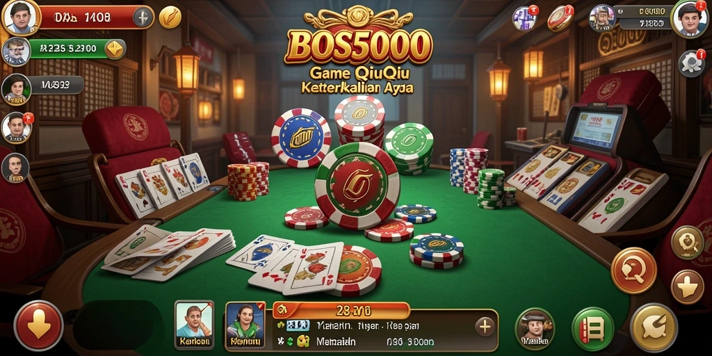 Tampilan gameplay menarik dari BOS5000 yang penuh aksi QiuQiu.