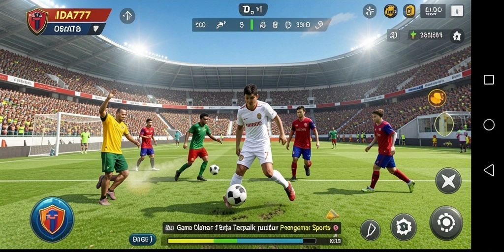 Tampilan gameplay IDA777 dengan aksi seru olahraga.