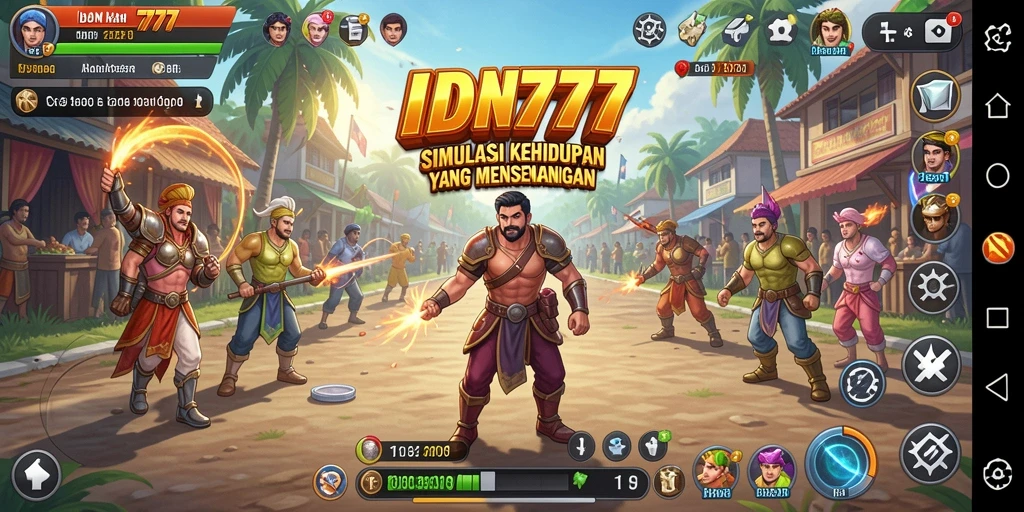 Tampilan gameplay menawan dari IDN777 yang menunjukkan simulasi kehidupan.