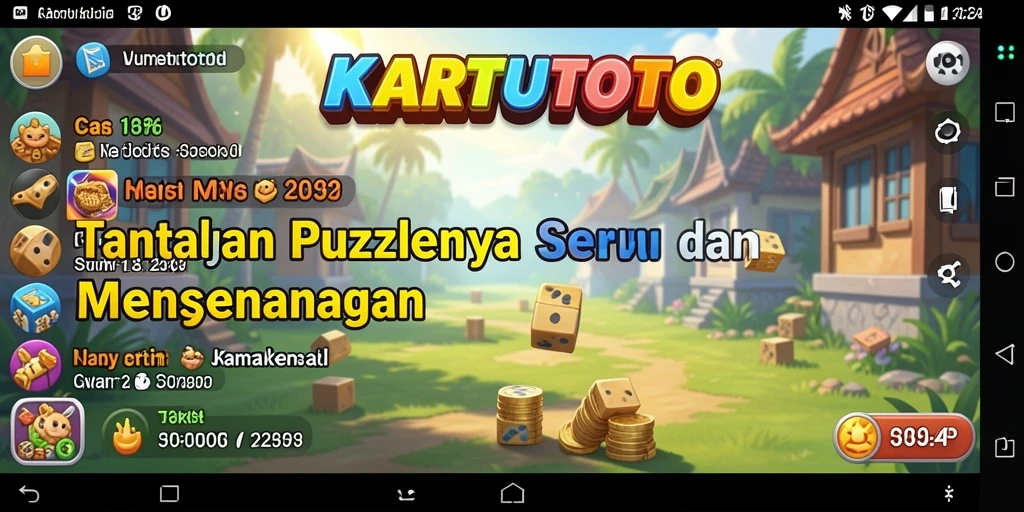 Tampilan gameplay KARTUTOTO yang menantang dan seru.