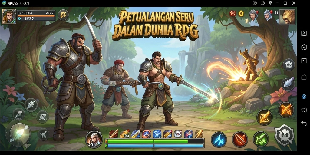 Gameplay mendebarkan di dunia fantasi NK666.