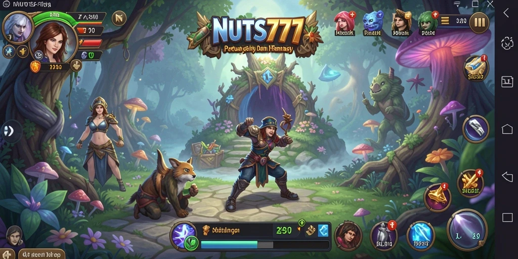 Screenshot NUTS777 yang menampilkan aksi petualangan seru dan grafik menakjubkan.