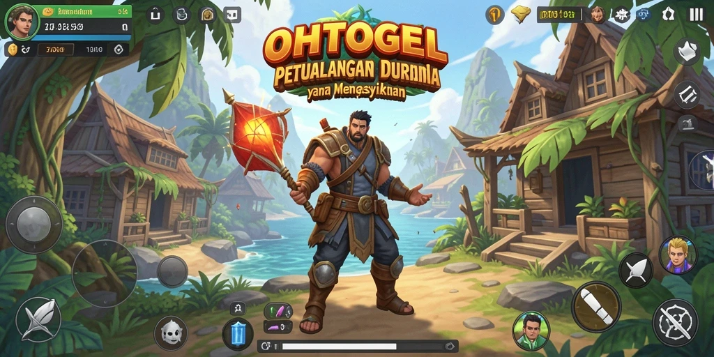 Screenshot utama OHTOGEL menunjukkan aksi petualangan Open World yang mendebarkan.