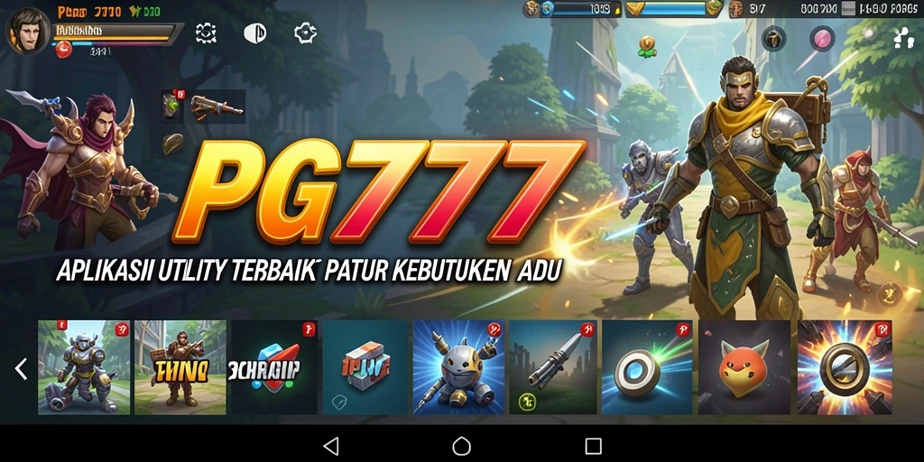 Tampilan screenshot utama PG777 dengan antarmuka pengguna yang intuitif.