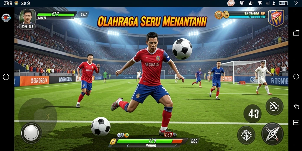 Tampilan gameplay seru dalam ZK9 yang penuh aksi.